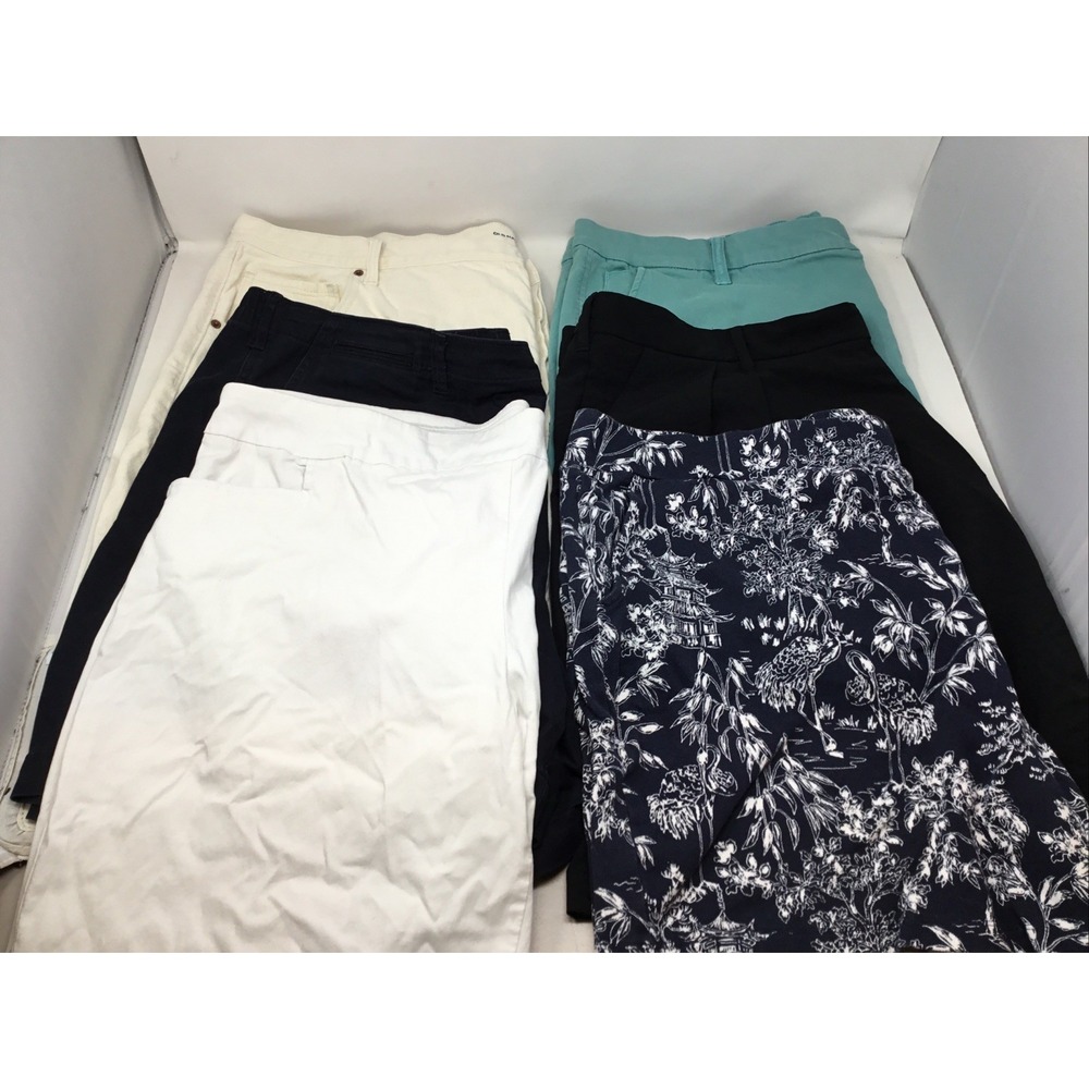 Lot Of 6 XXL SZ 22-24 Women's Shorts Terra Sky Lands End Kut Old Navy